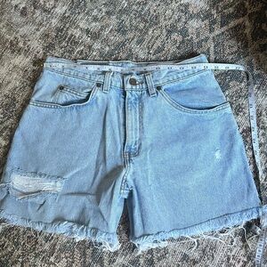 Custom vintage blue Levi’s shorts